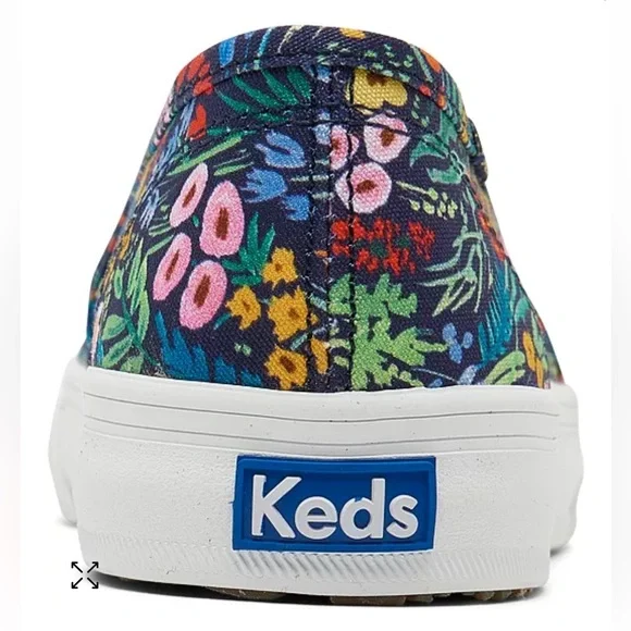 Keds x Rifle Paper Co. Womens Double Decker Garden Party Canvas Slip-On Sneakers - Picture 4 of 16